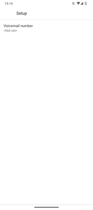 Select Voicemail number