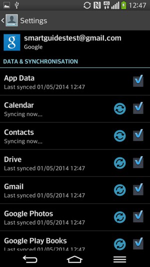 Ihre Kontakte von Google werden nun auf Ihr Handy synchronisiert