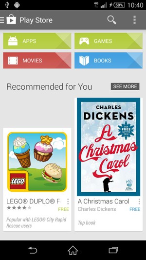 Select the Search button