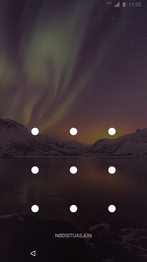 Telefonen din er nå sikret med en skjermlås
