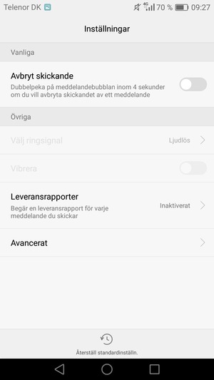 Välj Avancerat