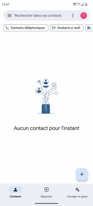 Sélectionnez Corriger et gérer