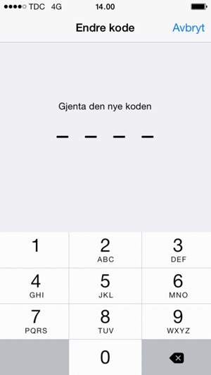Skriv inn nytt passord en gang til