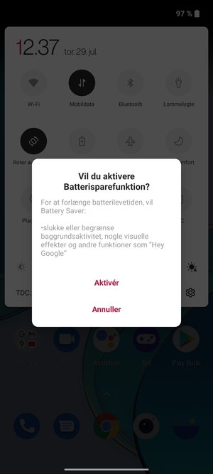 Vælg Aktivér
