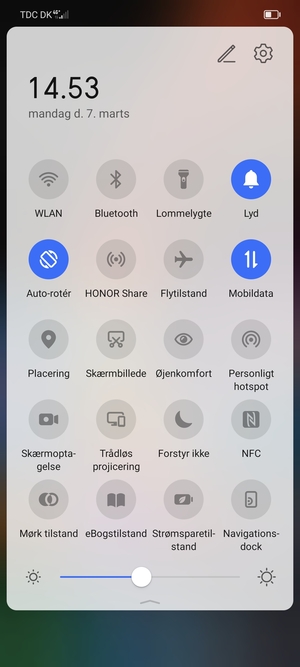 Vælg Strømsparetilstand