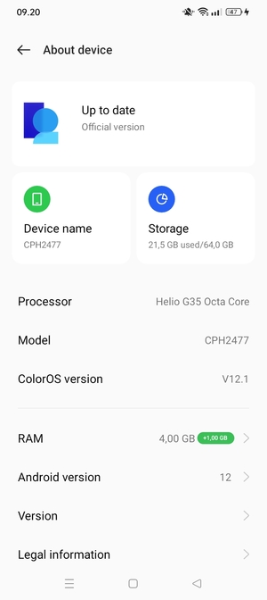 Select Software update