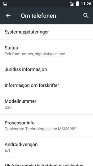 Velg Systemopdateringer