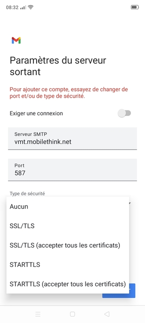 Sélectionnez Aucun