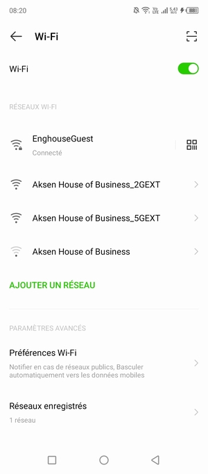 Sélectionnez le réseau sans fil auquel vous souhaitez vous connecter