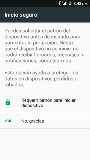 Seleccione la opción deseada