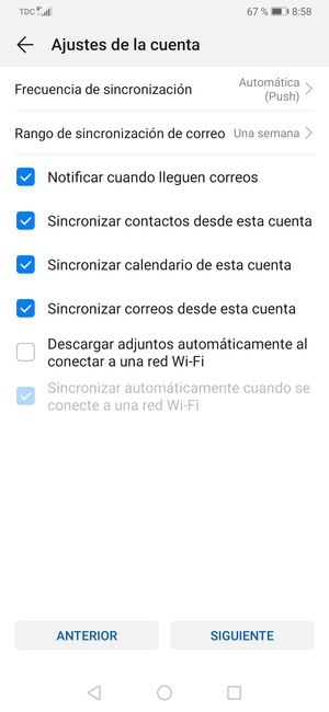 Seleccione SIGUIENTE
