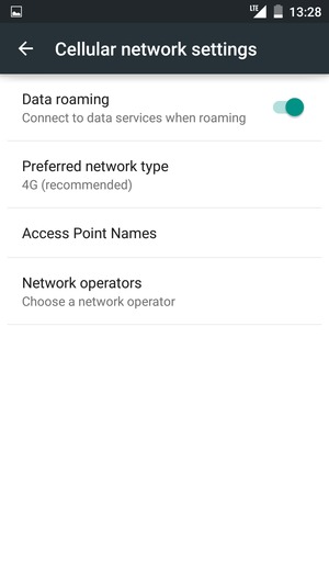 Select Access Point Names