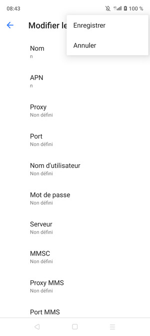 Sélectionnez Enregistrer