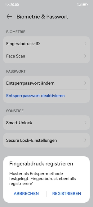 Wählen Sie ABBRECHEN