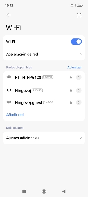 Seleccione la red inalámbrica a la que desea conectarse