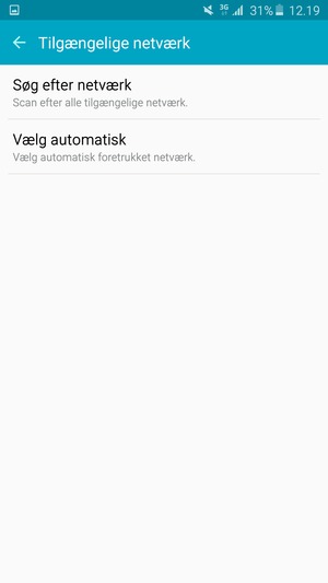 Vælg Søg efter netværk