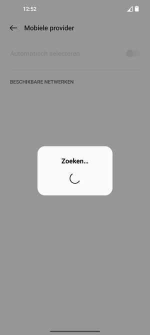 Wacht tot de zoekopdracht beëindigd is