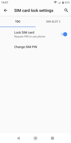 Select Change SIM PIN