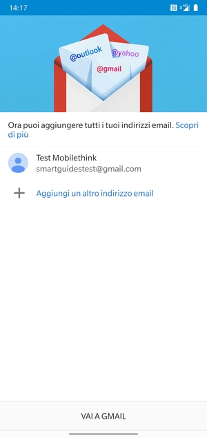 Seleziona VAI A GMAIL