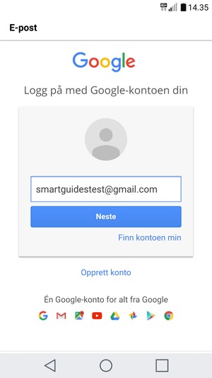 Velg Neste
