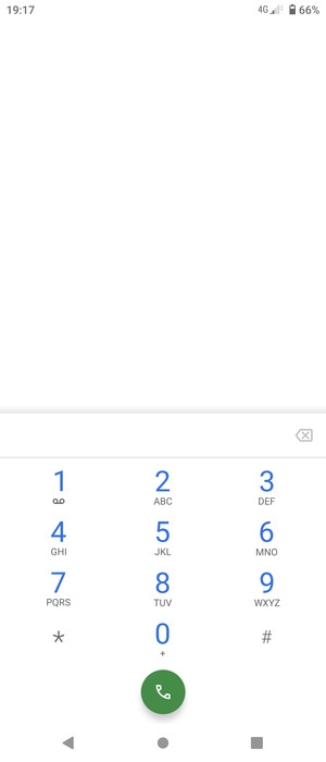 Premi e tieni premuto il numero 1
