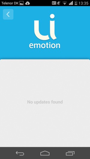 If your phone is up to date, you will see the following screen.