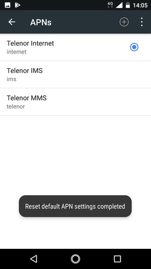 Select New APN