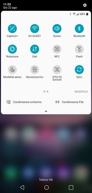 Disattiva Wi-Fi e Bluetooth