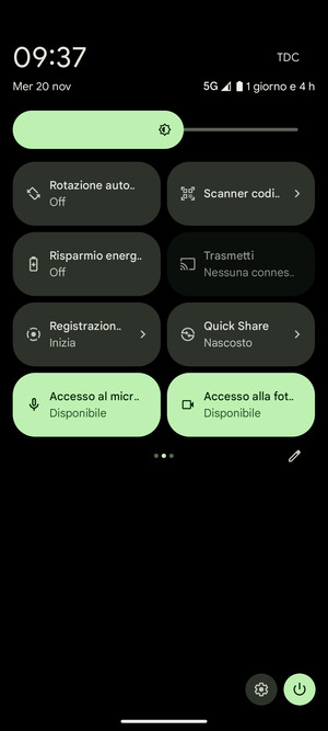 Seleziona Risparmio energetico