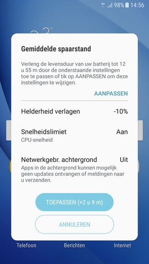 Selecteer TOEPASSEN