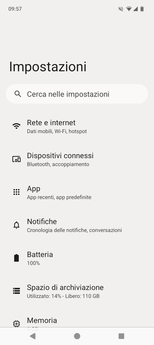 Seleziona Rete e internet