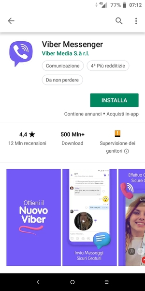 Seleziona INSTALLA