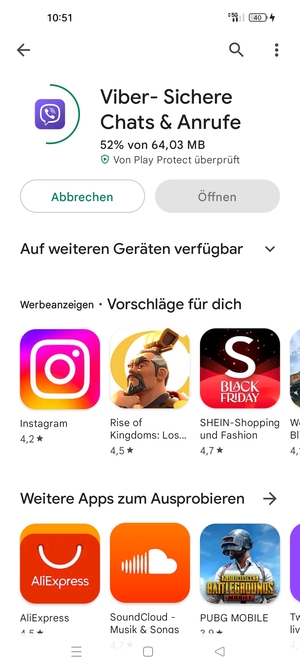 Warten Sie, bis der Installationsprozess  beendet ist
