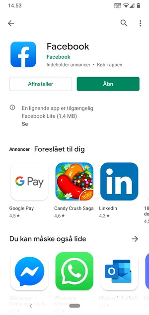 Vælg Åbn