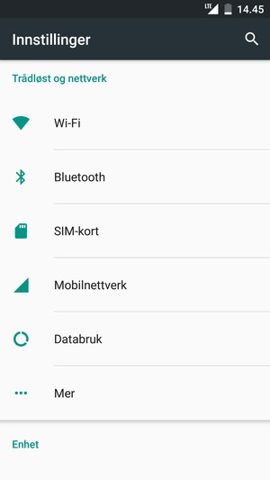 Velg Mobilnettverk