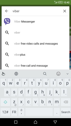 Enter the app name and select Search