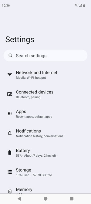 Select Network and Internet