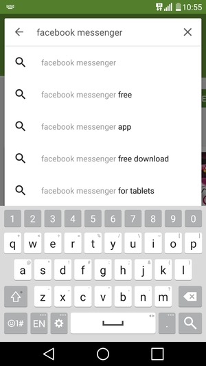 Enter the app name and select Search