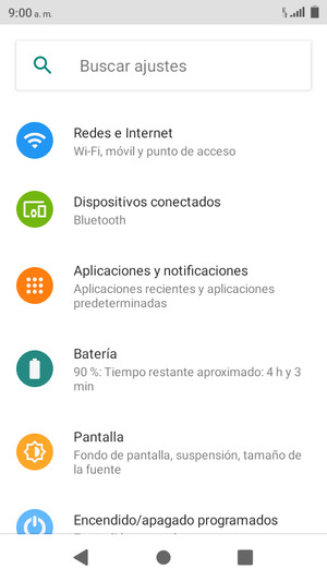 Seleccione Redes e Internet