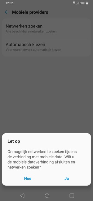 Selecteer Ja
