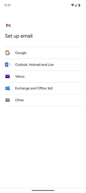 Select Exchange and Office 365
