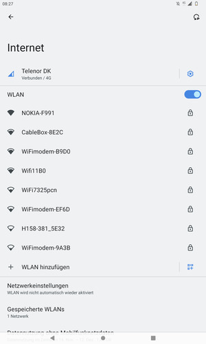 Wählen Sie das Wireless-Netzwerk, zu dem Sie eine Verbindung herstellen möchten