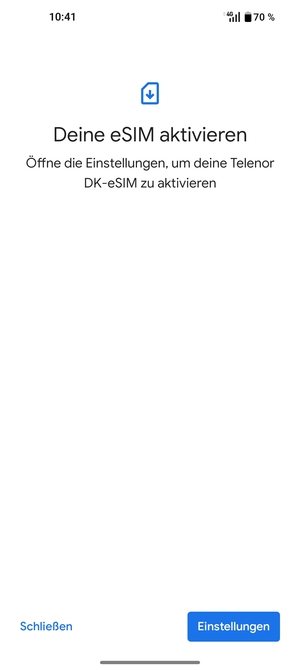 Wählen Sie Einstellungen