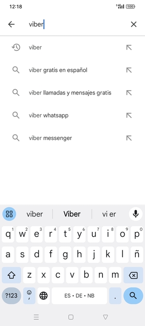 Introduzca el nombre de la aplicación y seleccione Buscar