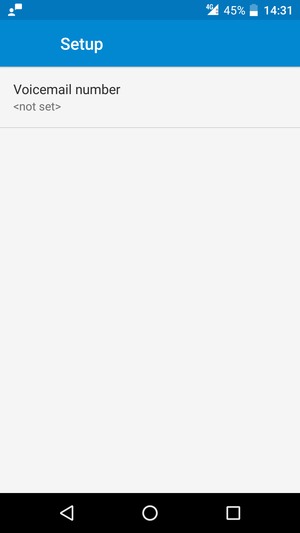 Select Voicemail number