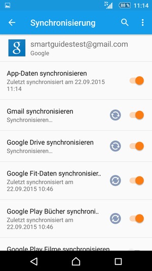 Ihre Daten werden synchronisiert