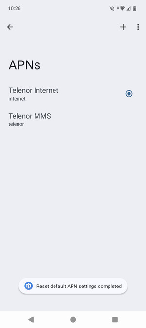 Select New APN