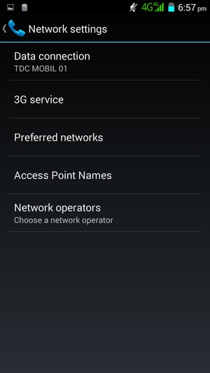 Select Access Point Names