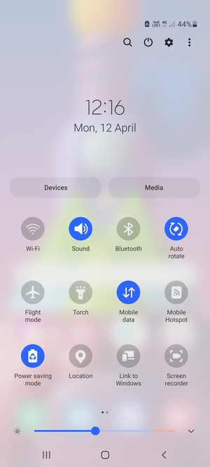 Turn on Power saving mode