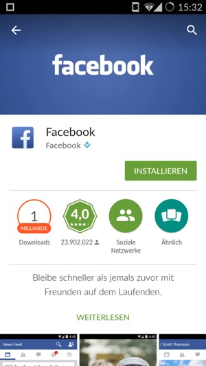 Wählen Sie INSTALLIEREN